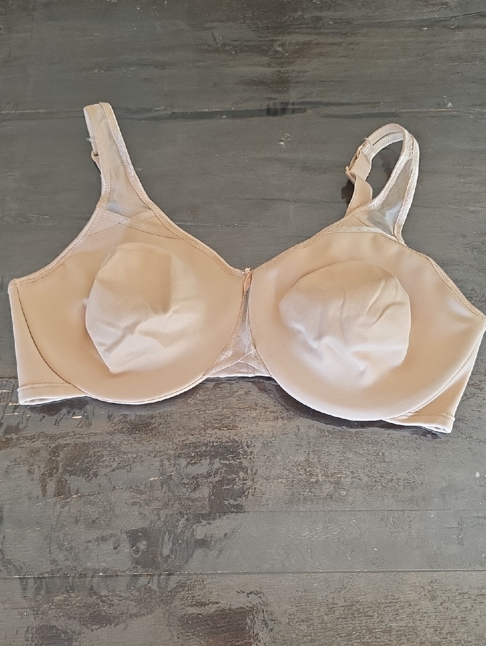 (36DD) Wonderbra Light Beige Underwire Full Coverage Bra Comfy Supportive Nude